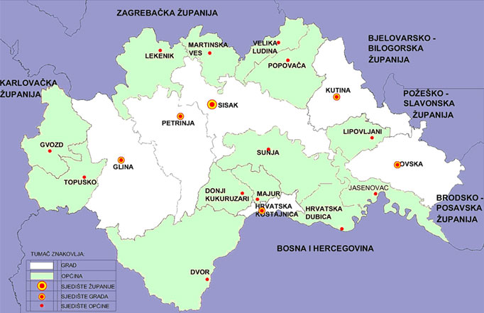 istočna hrvatska karta Osnovna škola Ivana Kukuljevića Sisak   Lokacija istočna hrvatska karta